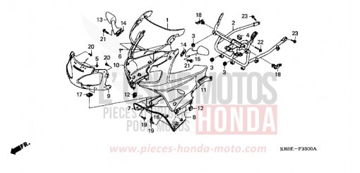 UPPER COWL NSR125R1 de 2001